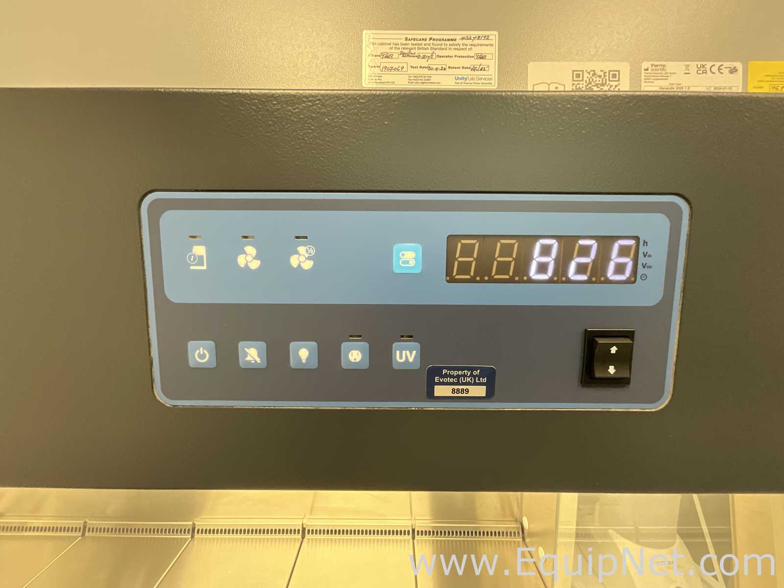 Thermo Scientific Herasafe 2025 1.5 Class II Biological Safety Cabinet