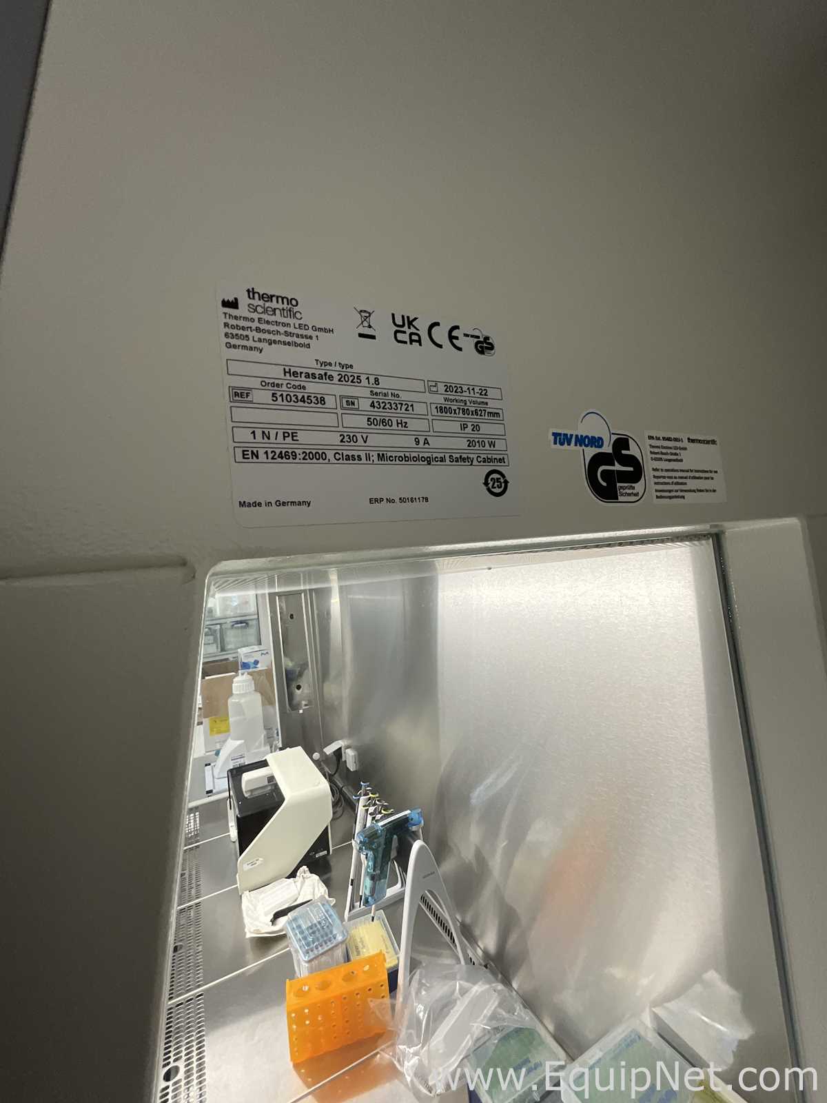 Cabine de Segurança Biológica Thermo Scientific Herasafe 2025 1.8