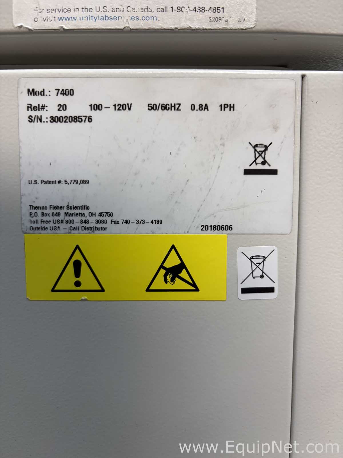 Equipamento de Apoio Criogênico Thermo Fisher Scientific 7400