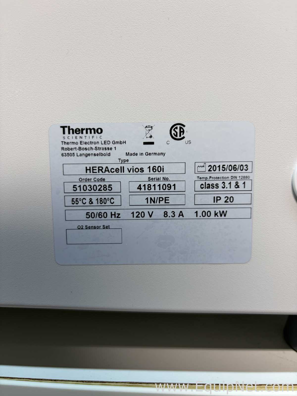 Thermo Scientific Heracell Vios 160i Double Stack Incubators