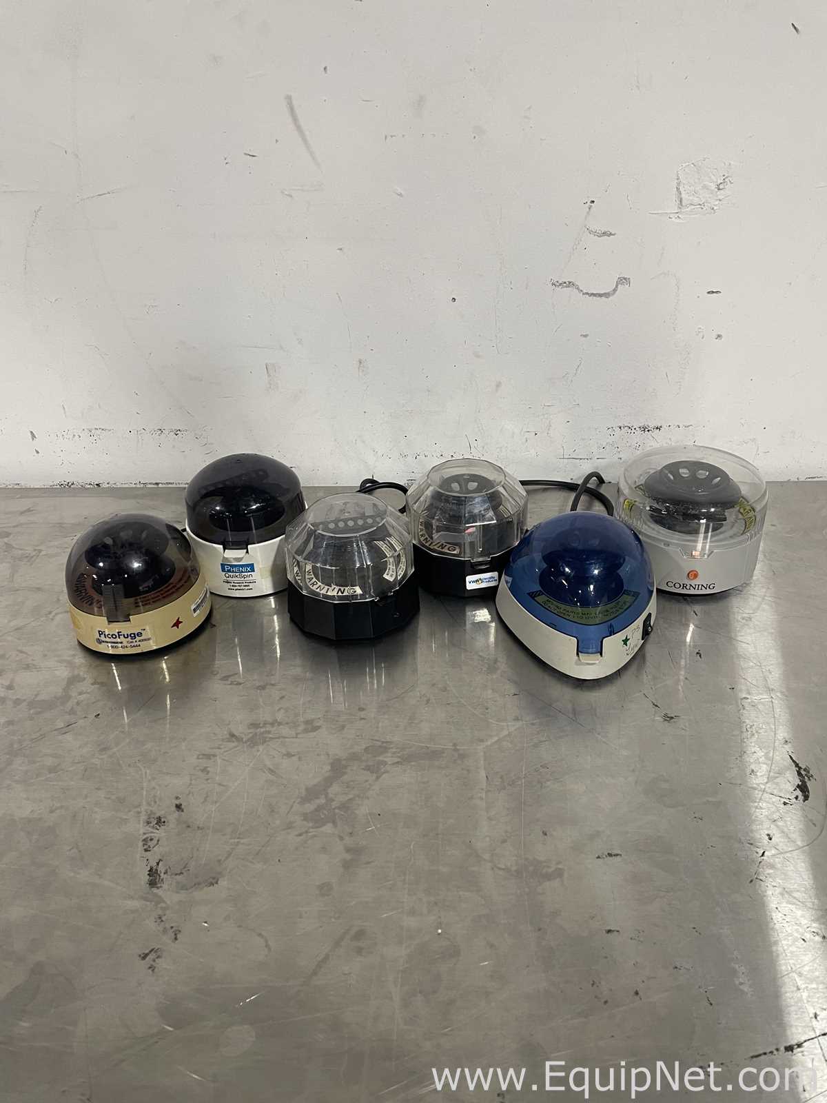 Lot of 6 Various Mini Centrifuges