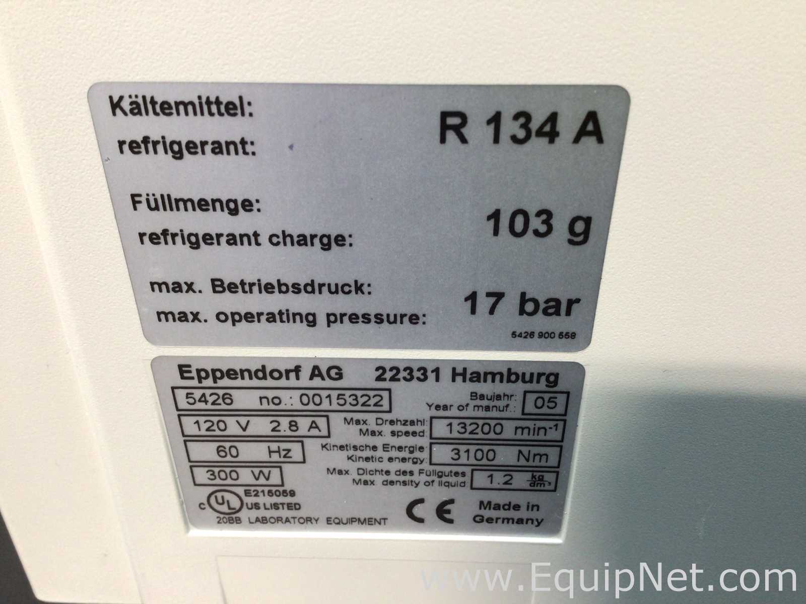 Eppendorf 5415 R Refrigerated Laboratory Centrifuge