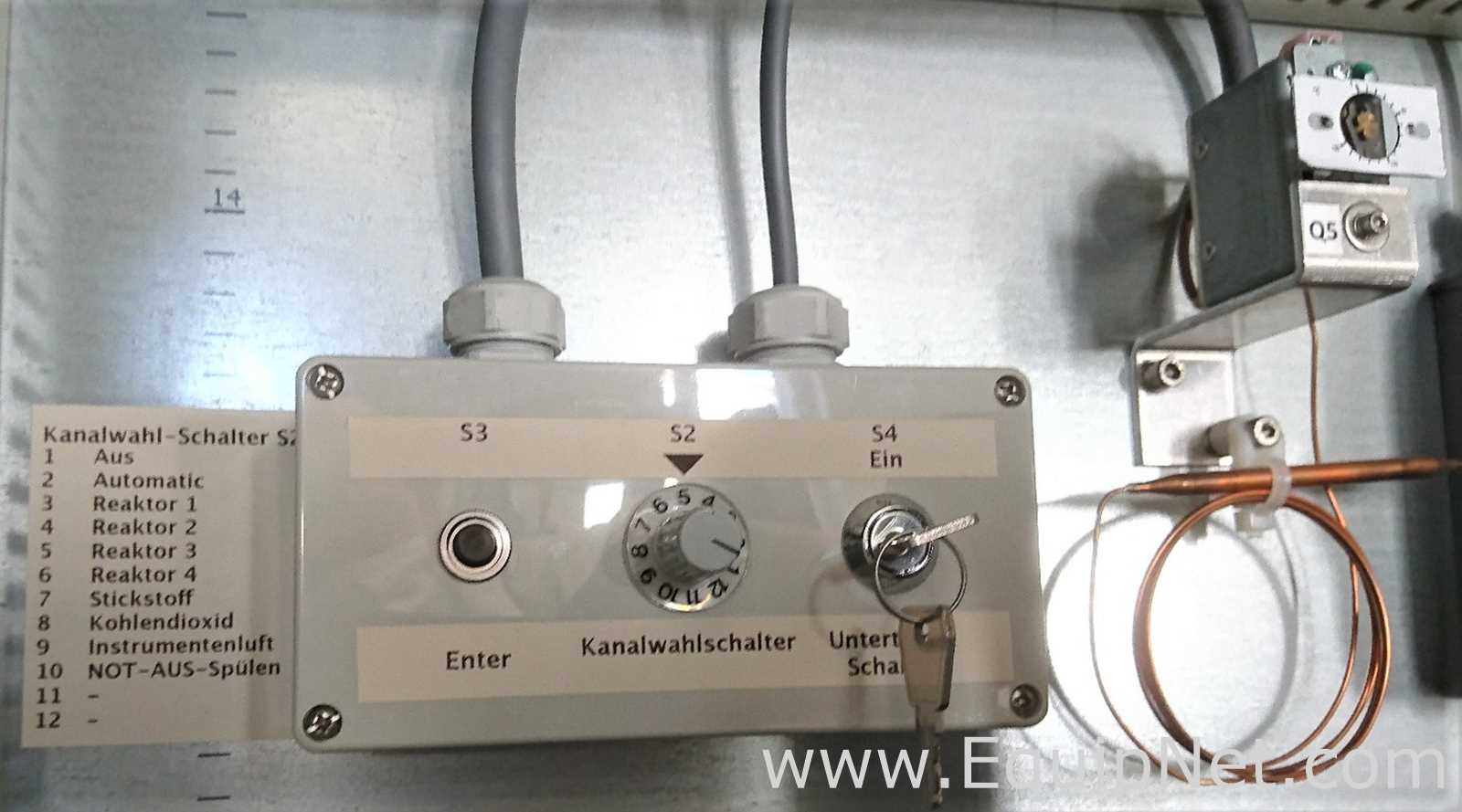 Dr. Marino Muller AG Gas Analysis System for Bio-Reactors with Servomex O2 and CO2 Analyzers