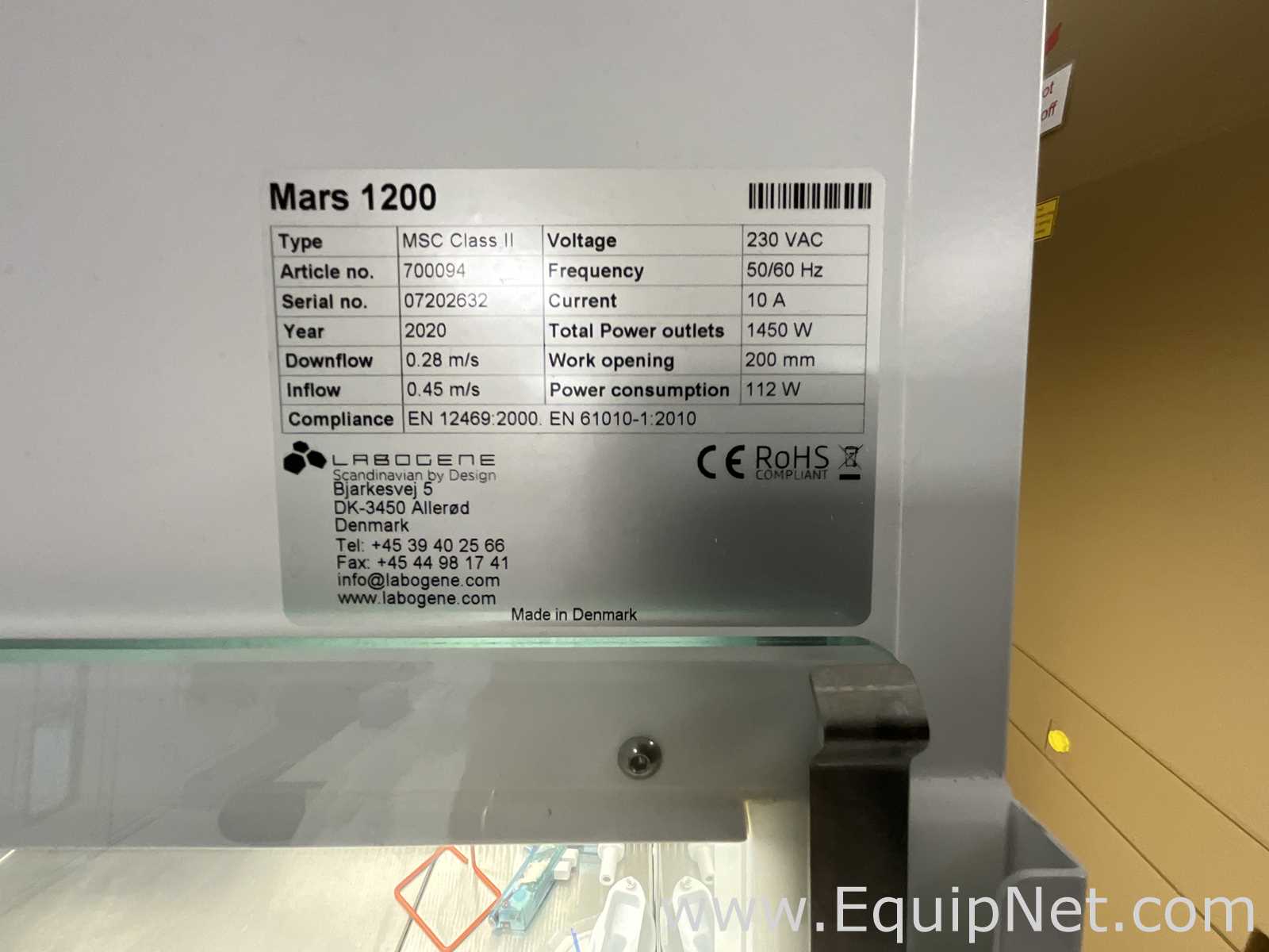 Labogene Mars 1200 MSC Class II Biological Safety Cabinet