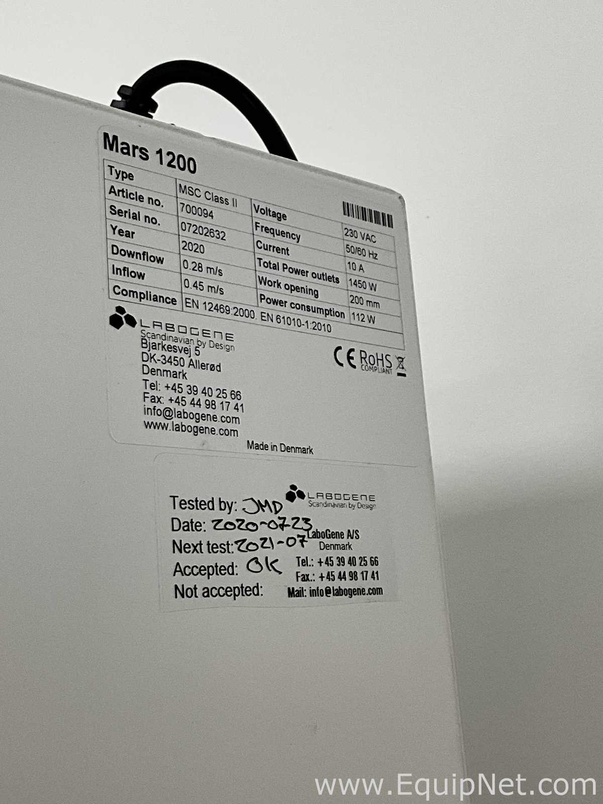 Labogene Mars 1200 MSC Class II Biological Safety Cabinet