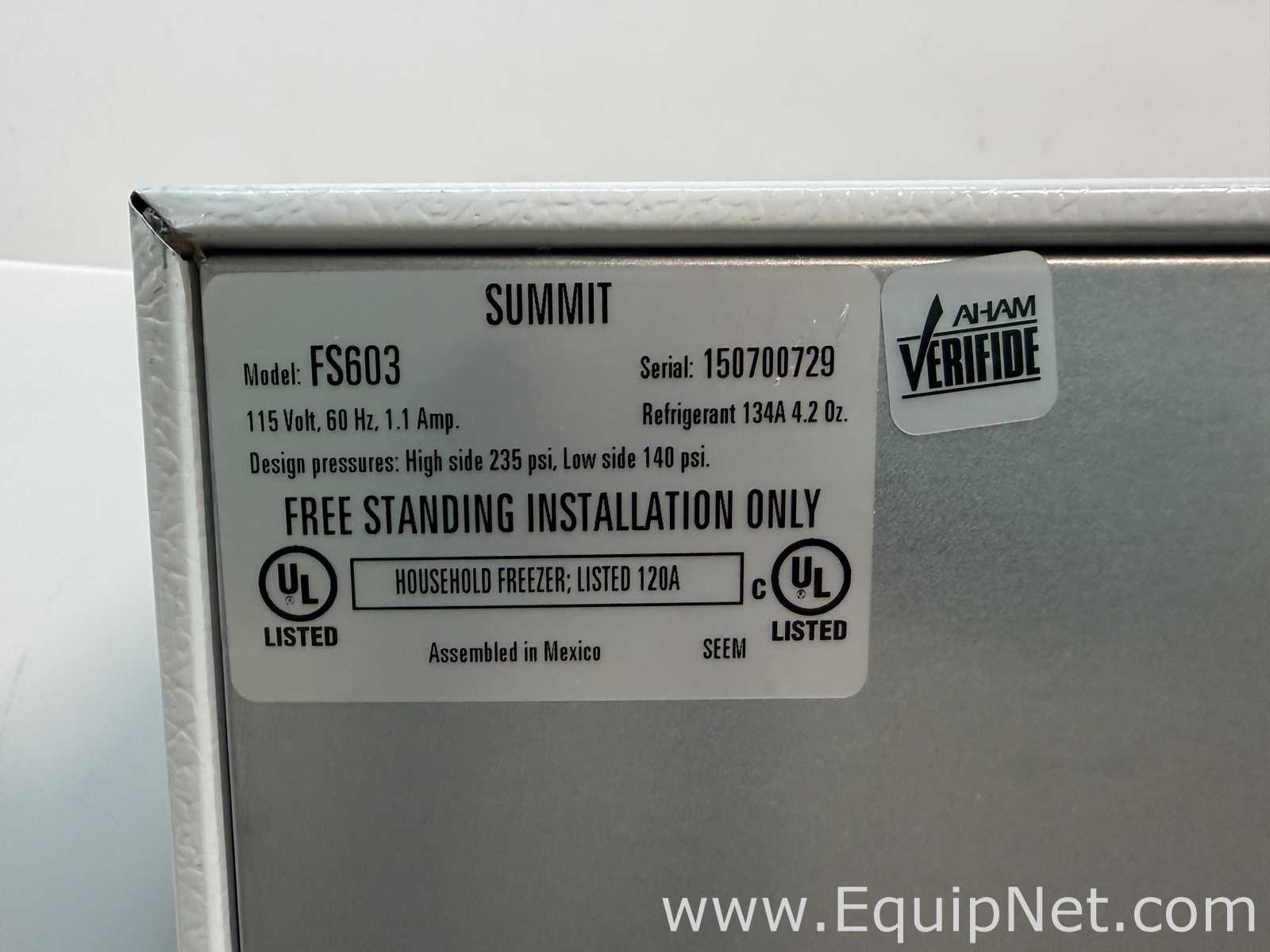 lote de  3 Freezer Summit 