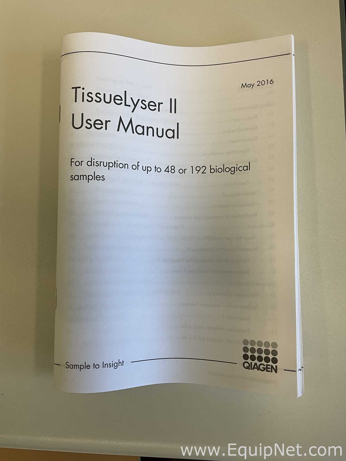 Procesador de Tejido Qiagen TissueLyser II. Sin usar