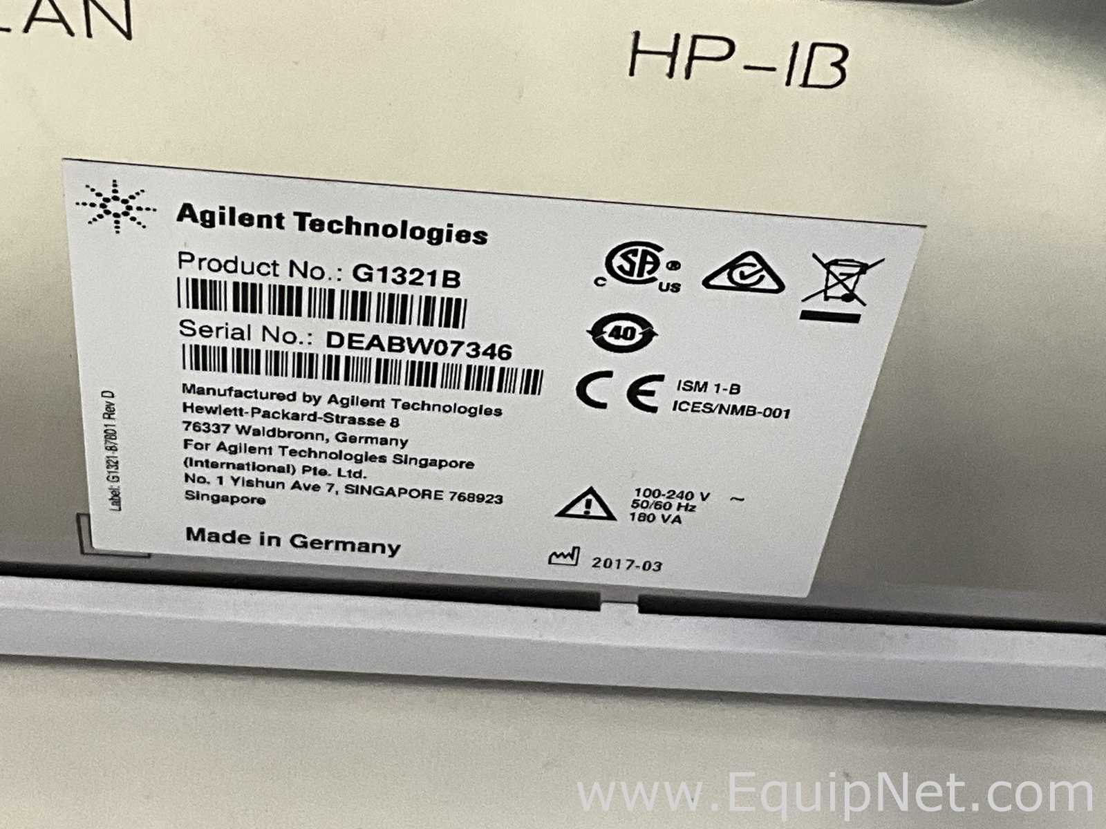 HPLC Agilent Technologies 1260 Infinity