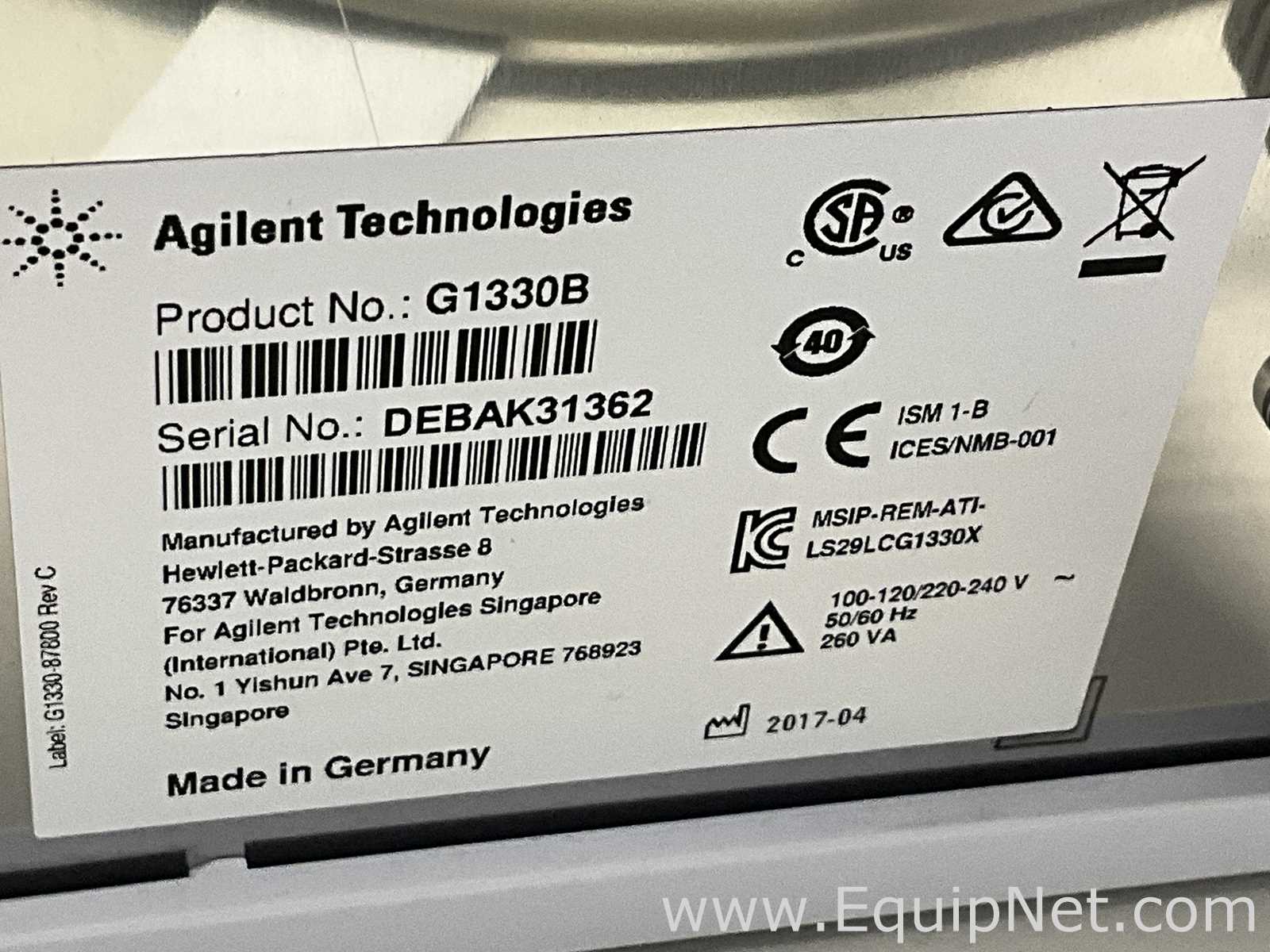 HPLC Agilent Technologies 1260 Infinity