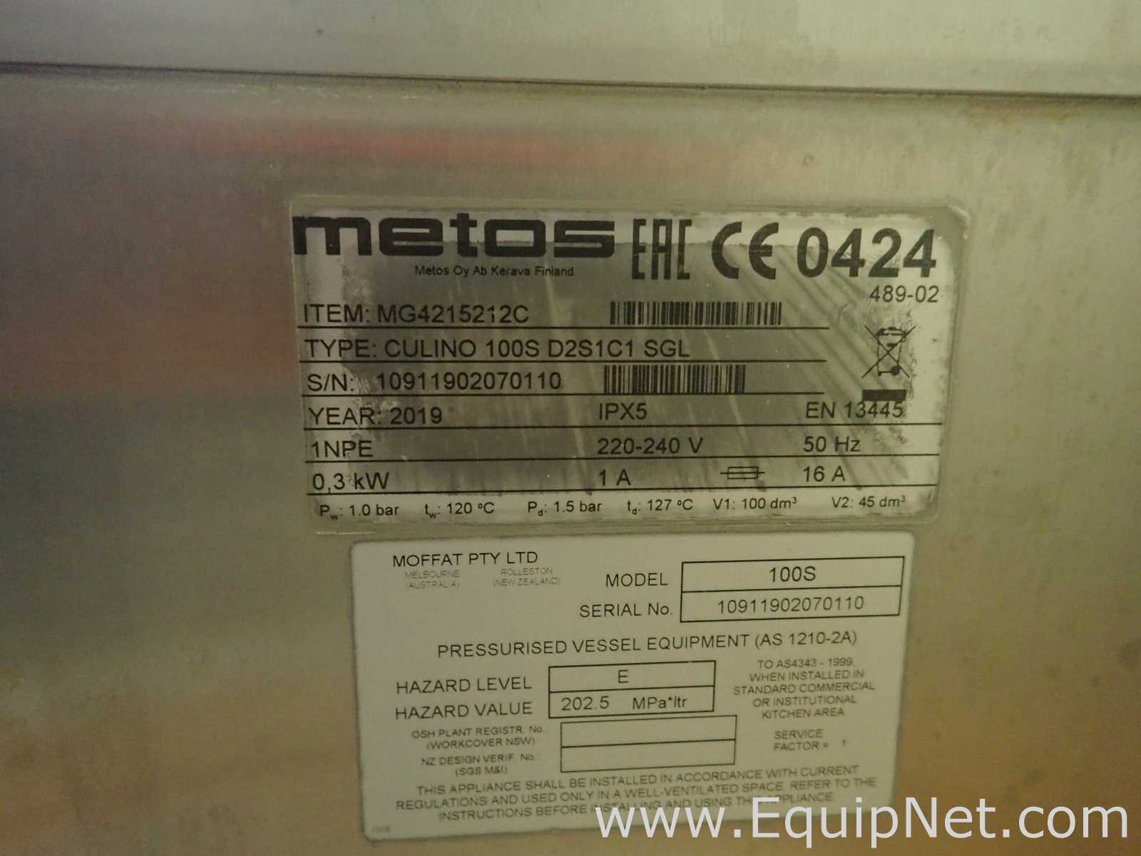 Equipamento para Alimentos Metos Corporation Culino 100S D2S1C1 SGL