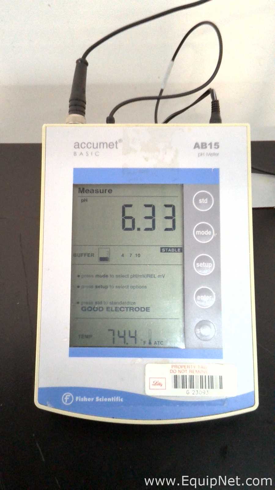Fisher Scientific AB15 pH Meter and 100 Syringe Pump