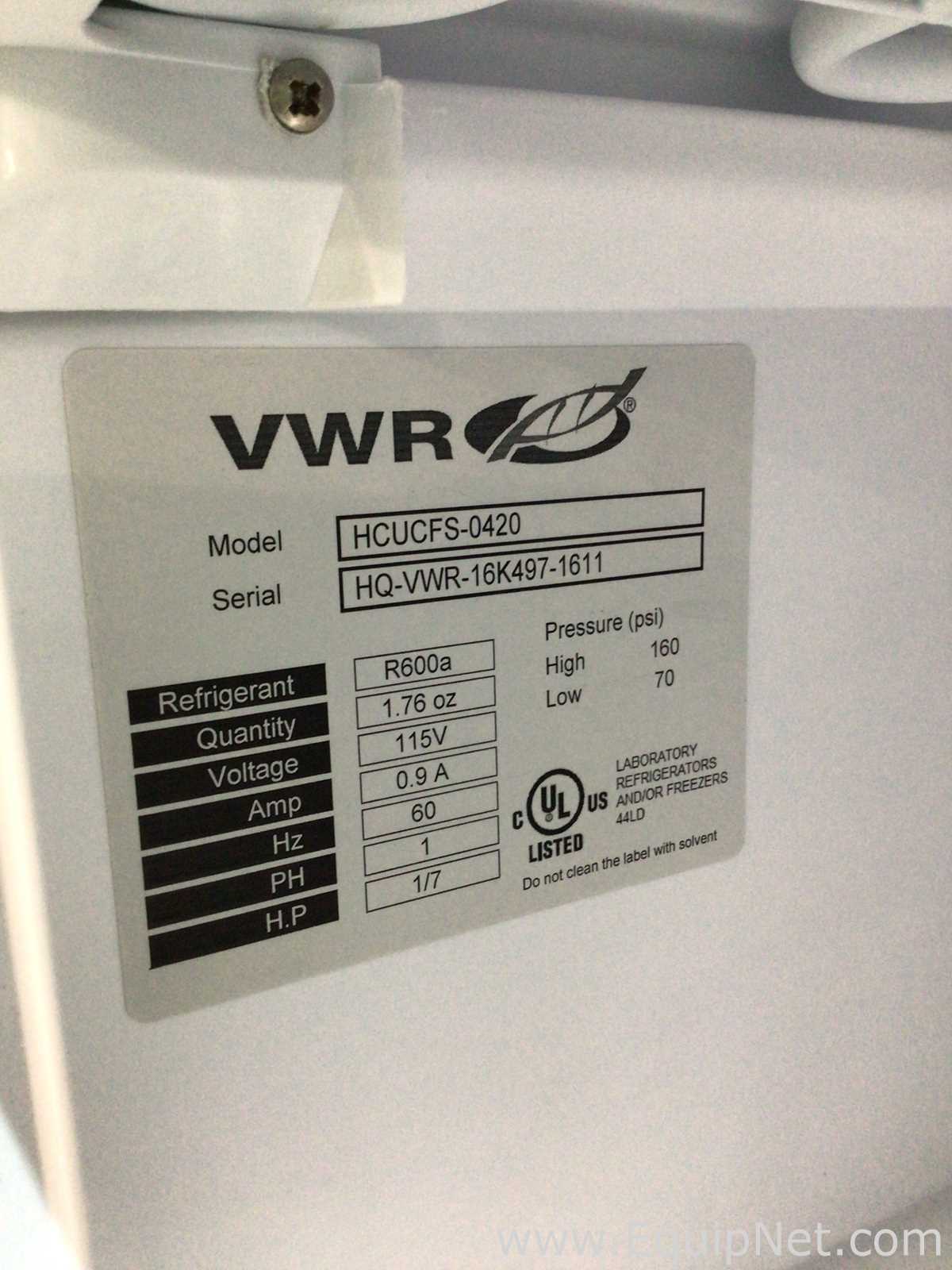 Lote de 2 Congelador VWR HCUCFS-0420