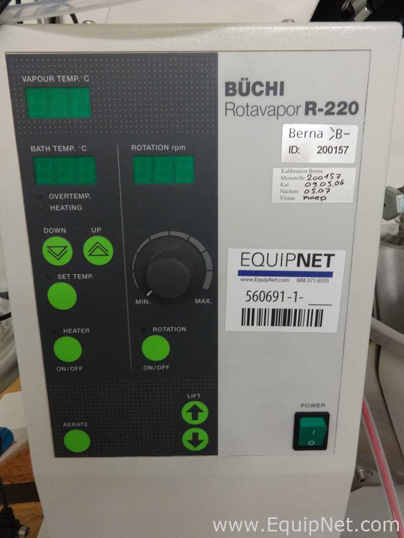 Buchi Rotavapor R-220 Rotary Evaporator with V800 Vacuum Controller