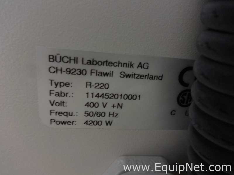 Buchi Rotavapor R-220 Rotary Evaporator with V800 Vacuum Controller