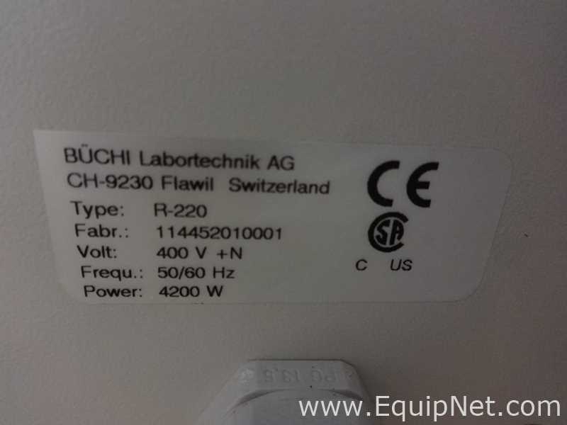 Buchi Rotavapor R-220 Rotary Evaporator with V800 Vacuum Controller