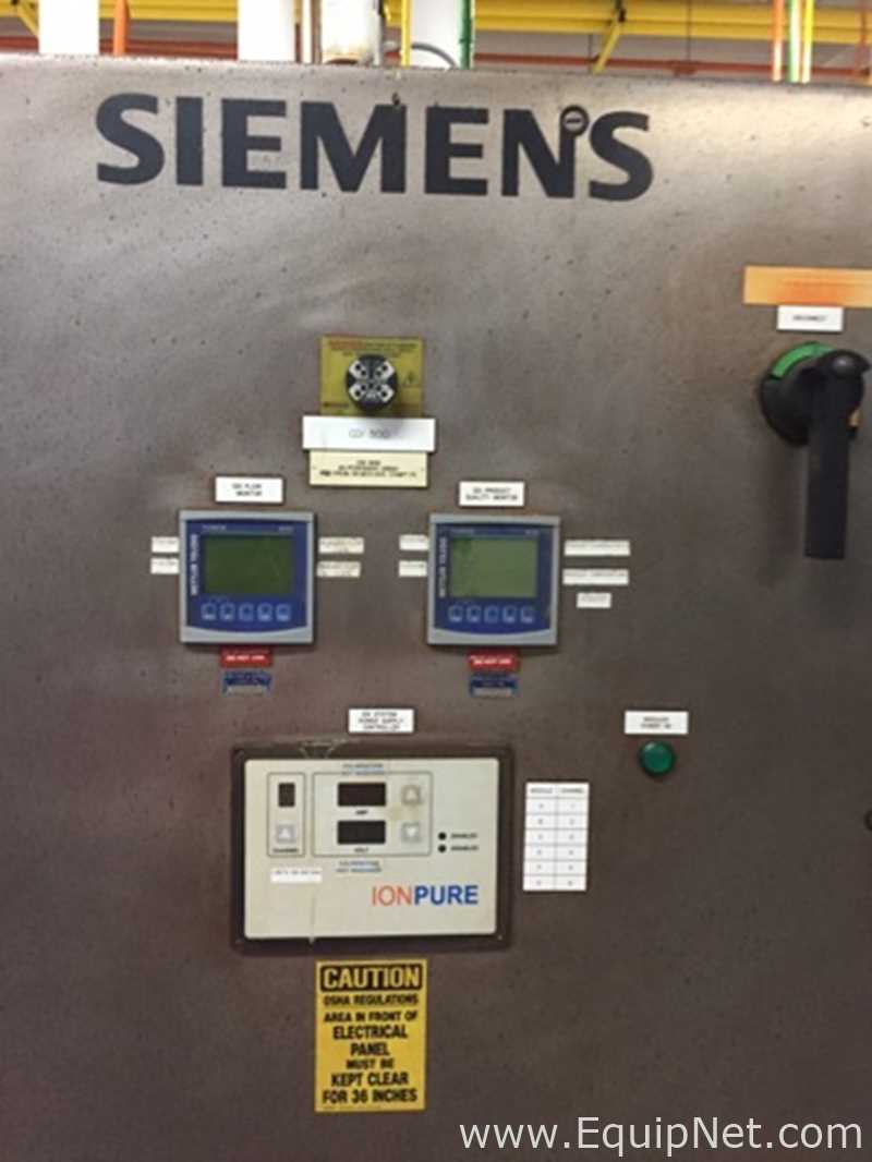 Siemens CDI 500 Water Purification and Still System Skid