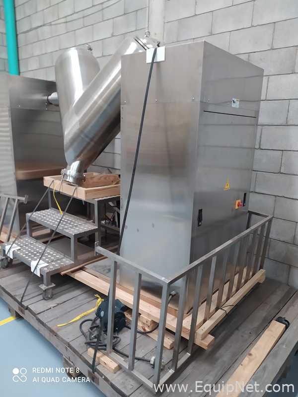 Mezclador Twin Shell Acero Inoxidable 60 Kilos