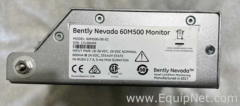 Línea de Electrónico Bently Nevada VB Online Pro