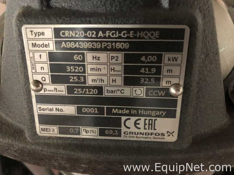 Unused Grundfos A98439939P31609 Inline Pump