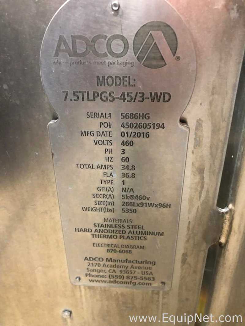 Cargador de Bandejas ADCO Manufacturing 7.5TLPGS-45/3-WD