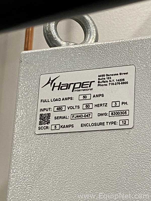 Reactor Harper International Corporation Requisitos de aire 5.5 L