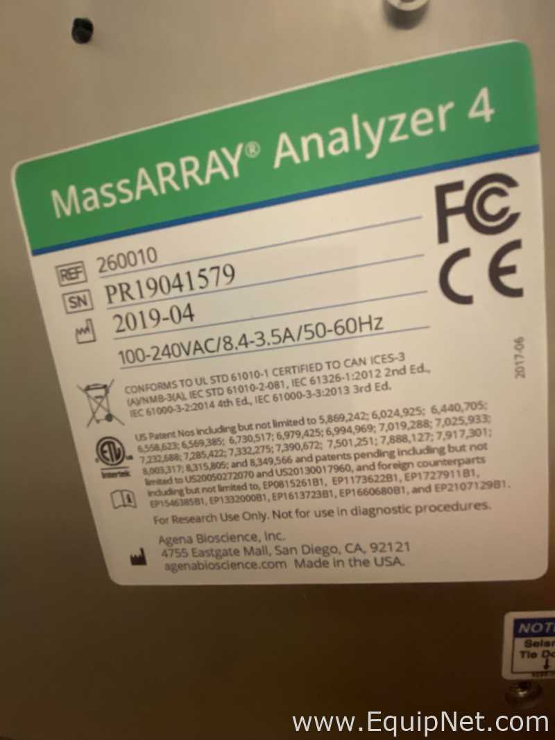 Agena Biosciences MassArray Genetic Testing System