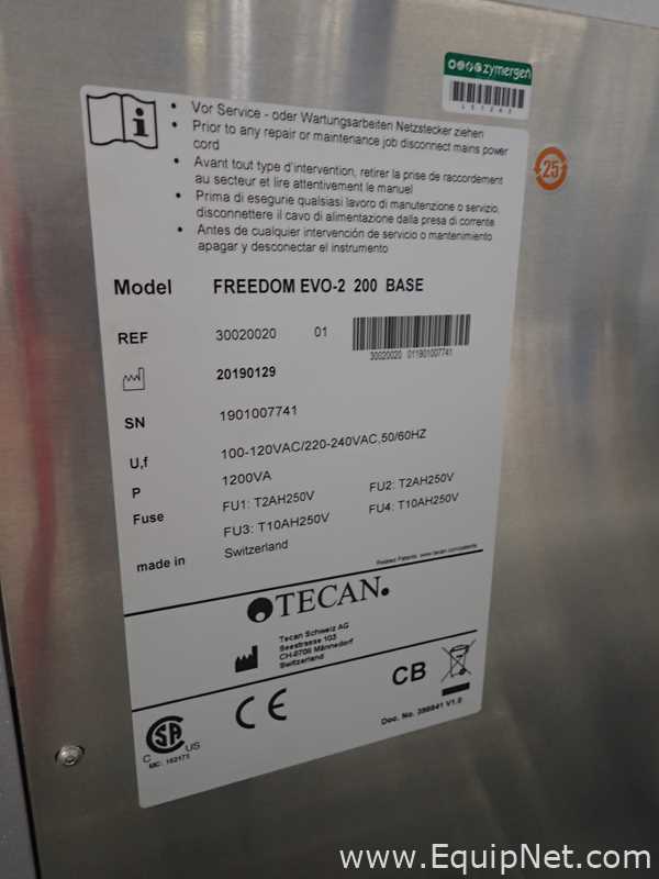 Tecan Freedom Evo-2 100 Base Liquid Handler with 96 MCA Head