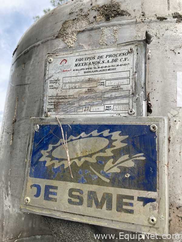 Equipromex Stainless Steel Approx. 200 Gallon Bleached Oil Tank