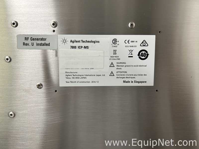 Agilent Technologies 7800 ICP MS Mass Spectrometer