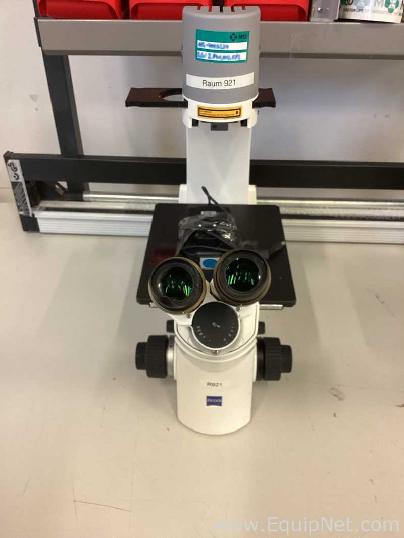 Lot of 2 Carl Zeiss Primo Vert Inverted Microscope