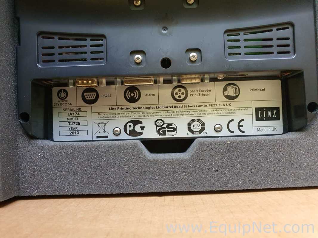 Lot of 3 Unused Linx TJ725 Thermal Inkjet Printer