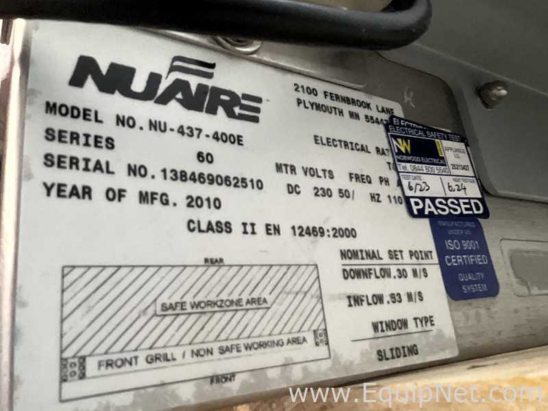 Cabina de Seguridad Biológica Nuaire Inc. NU 437-400E