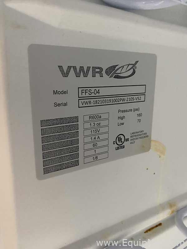Congelador VWR FFS-04