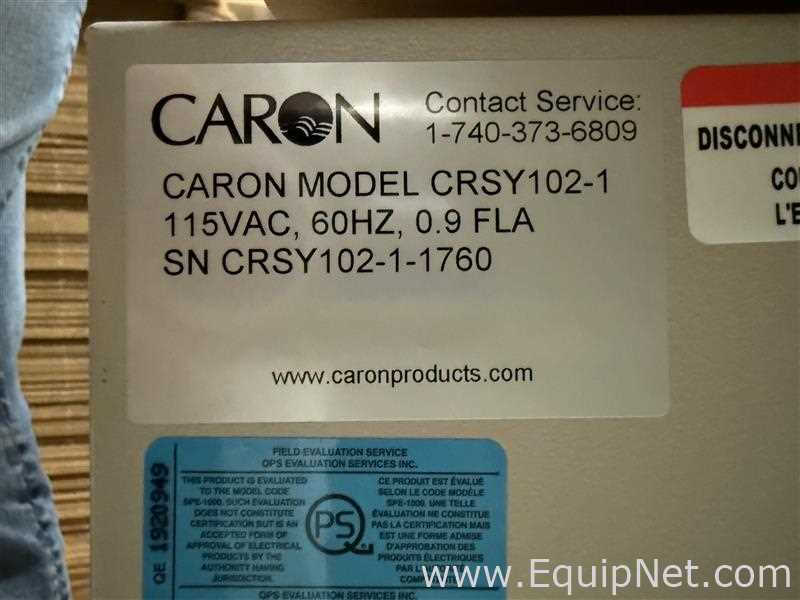 Condensador de Evaporación Caron Scientific CRSY102-1