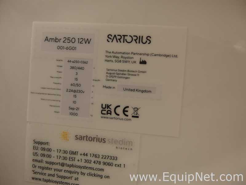 Reator Biológico Sartorius Amber 250 12W