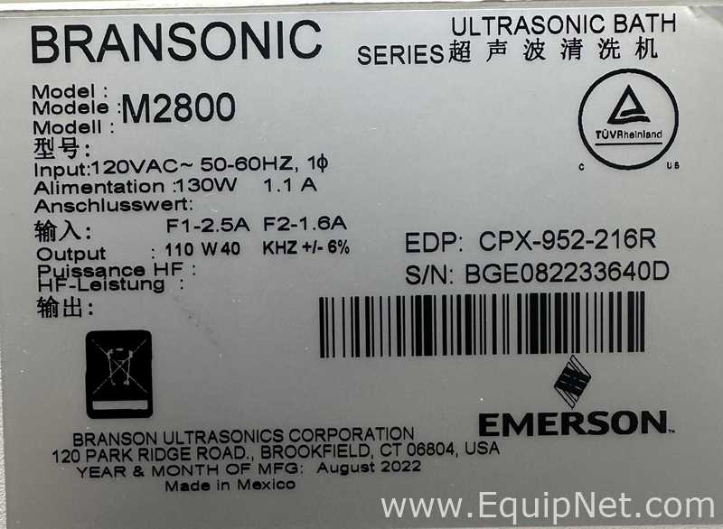 Lote de 2 Limpiador Ultrasónico Bransonic 