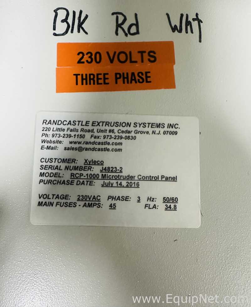 Randcastle Extrusion Systems, Inc. RCP-1000 Microtruder Extruder