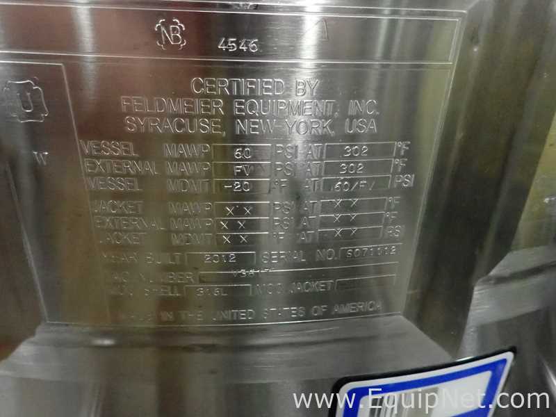Tanque Acero inoxidable Feldmeier Equipment Inc. 