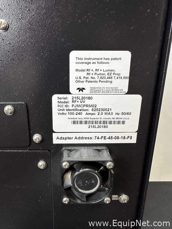 Teledyne Isco CombiFlash Rf Plus UV Flash Chromatograph
