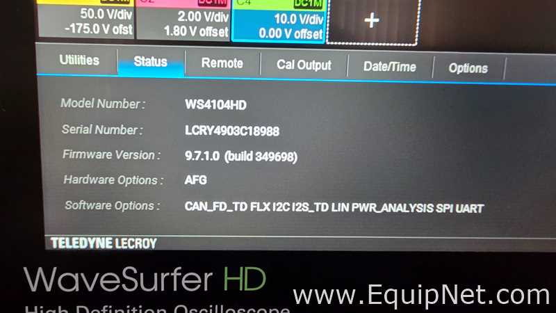 Osciloscopio Teledyne Lecroy 4104HD