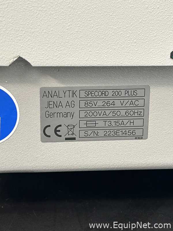 Espectrofotômetro Analytik Jena AG Specord 200 Plus