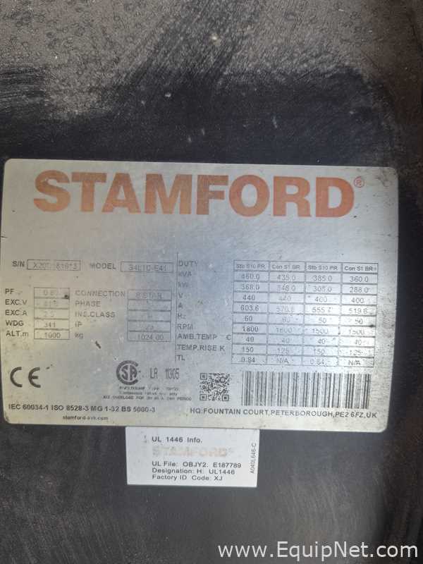 Stamford S4L1D-E41 4-pole Industrial Alternator