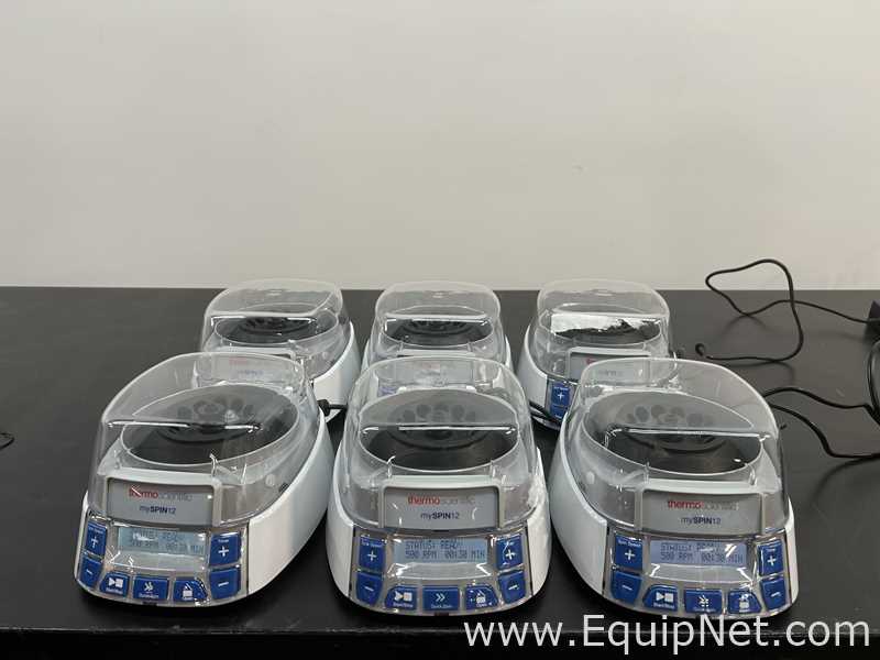Lote de 6 Centrífuga para laboratorio Thermo Scientific mySPIN12
