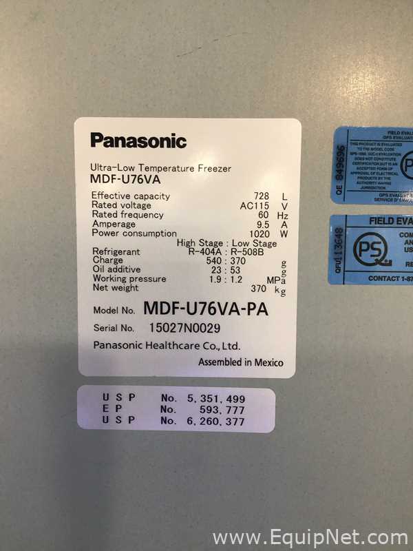 Congelador Panasonic MDF-U76VA-PA