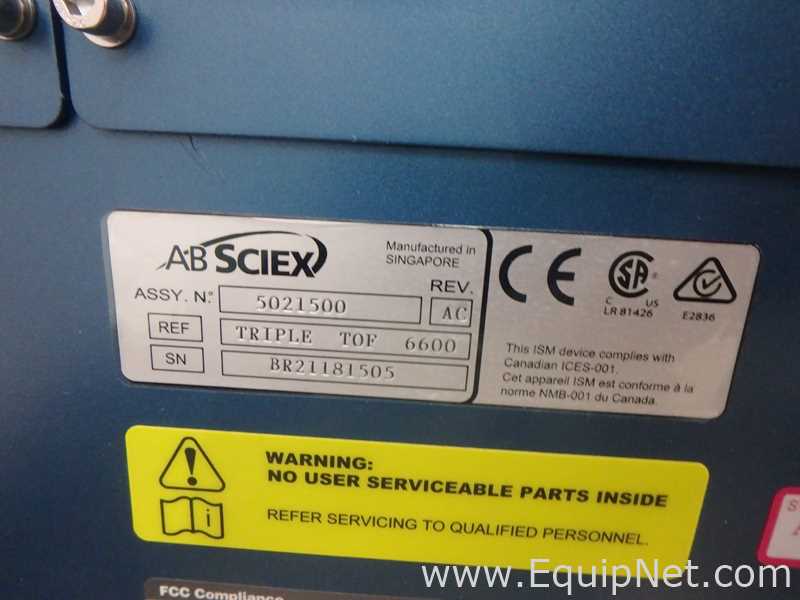 Espectrômetro de Massa AB Sciex TripleTOF 6600