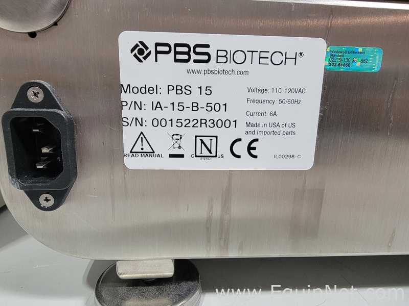 PBS Biotech PBS 15 Vertical Wheel Bioreactor