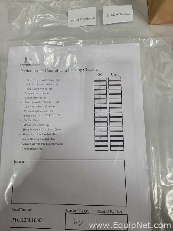 Perkin Elmer Peltier 201 Temperature Controller and Accessories