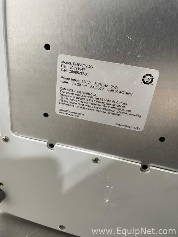 Agitador Ohaus Corporation SHWV02DG
