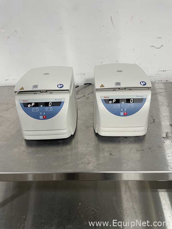 Lot of 2 Thermo Scientific Sorvall Legend Micro 21 Laboratory Centrifuges