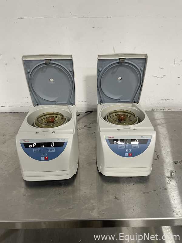 Lot of 2 Thermo Scientific Sorvall Legend Micro 21 Laboratory Centrifuges